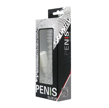13 cm Kabartmalı Güçlü Uyarıcı Dildo Uzatmalı Penis Kılıfı