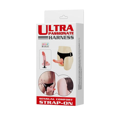 15 cm Belden Bağlamalı İçi Dolu Strapon Penis