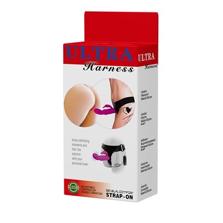 15 cm Belden Bağlamalı Titreşimli Strapon Penis Dildo