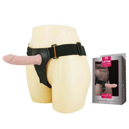 15,5 cm İçi Boş Belden Bağlamalı Titreşimli Protez Penis Vibratör