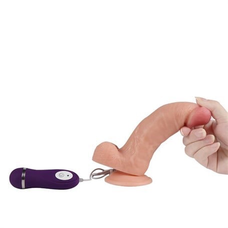 17,5 cm Belden Bağlamalı Titreşimli Realistik Dildo Penis Set