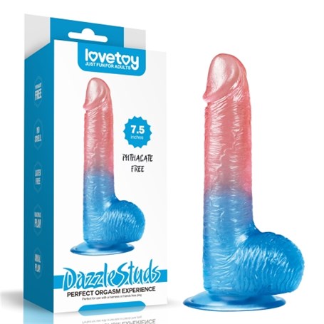 19 cm Belden Bağlamalı Çift Renkli Realistik Vantuzlu Dildo Penis