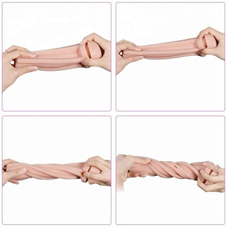19,5 cm Gerçekçi Doku Realistik Suni Vajinal Mastürbatör