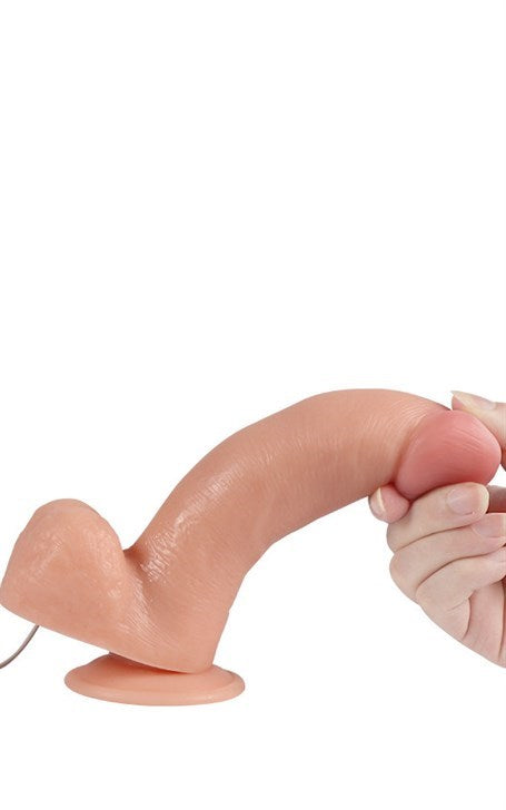 19,5 cm Belden Bağlamalı Titreşimli Realistik Dildo Penis Set