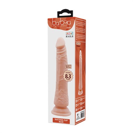 20 cm Vantuzlu Kıkırdaklı Realistik Anal Dildo Penis
