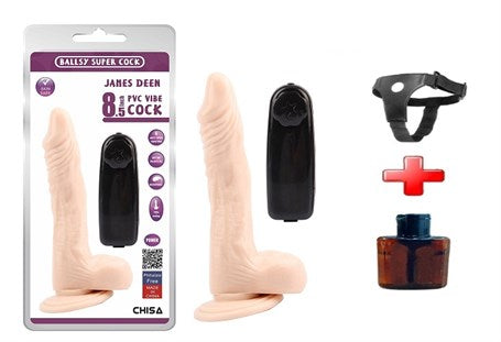 22 cm Belden Bağlamalı Gerçekçi Rotasyon & Titreşimli Dildo Vibratör Penis