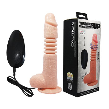 22 cm İleri Geri Hareketli Gerçekçi Silikon Vantuzlu Penis