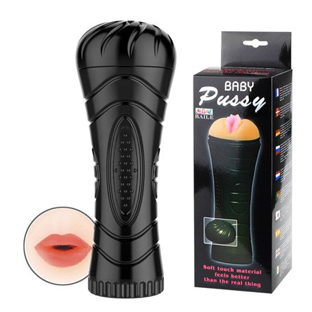 24 cm Gerçekçi Doku Realistik Suni Oral Mastürbatör
