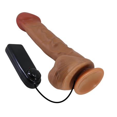 26 cm Belden Bağlamalı Çift Katmanlı Gerçekçi Titreşimli Dildo Vibratör Penis