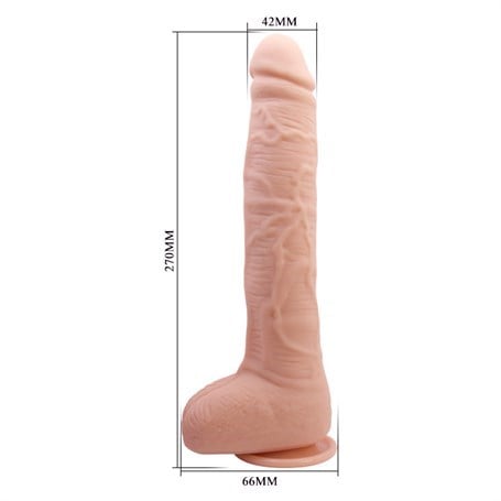 27 cm Belden Bağlamalı Büyük Boy Realistik Vantuzlu Dildo Penis