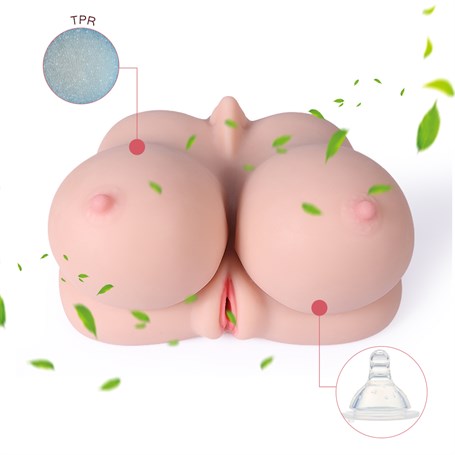 3 İşlevli 3D Realistik Suni Oral Vajina Göğüs