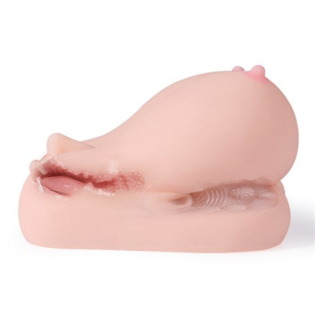 3 İşlevli 3D Realistik Suni Oral Vajina Göğüs