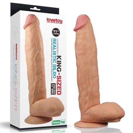 30 cm Gerçekçi Ekstra Uzun & Kalın Dildo Penis - King Sized