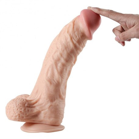 32,5 cm Belden Bağlamalı Realistik Büyük Boy Dildo Penis - Leilong