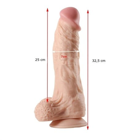 32,5 cm Belden Bağlamalı Realistik Büyük Boy Dildo Penis - Leilong