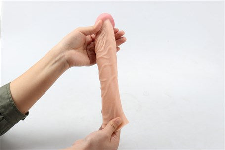 3,5 cm Dolgulu Realistik Penis Kılıfı