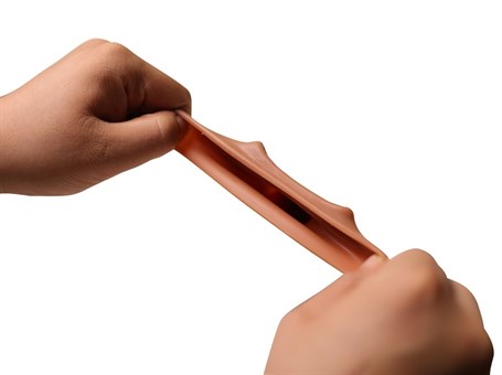 3,5 cm Dolgulu Realistik Penis Kılıfı