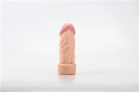 3,5 cm Dolgulu Realistik Penis Kılıfı