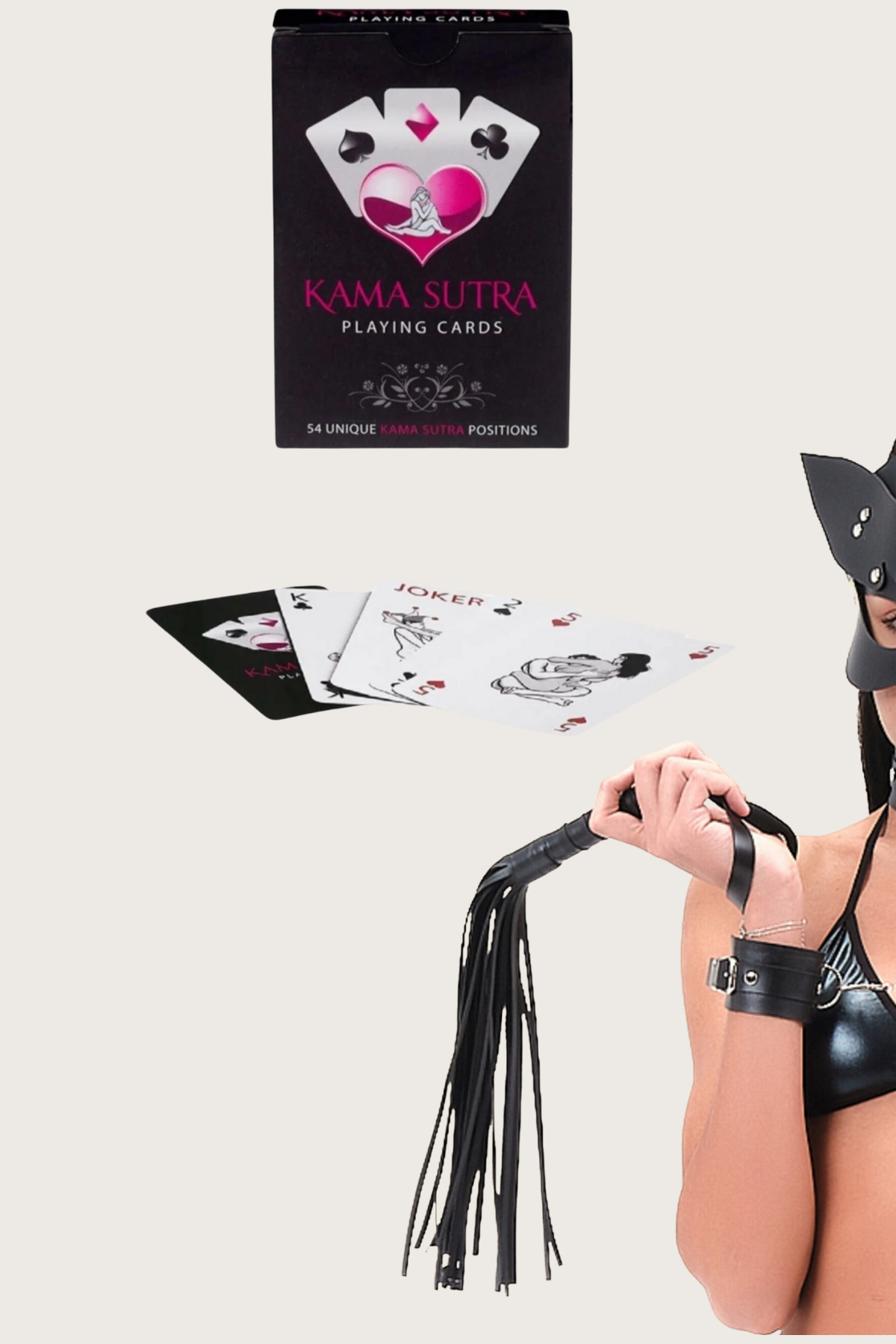 Sexi Görselli Oyun Kartı Kama Sutra Kırbaç Setmodel BK1038