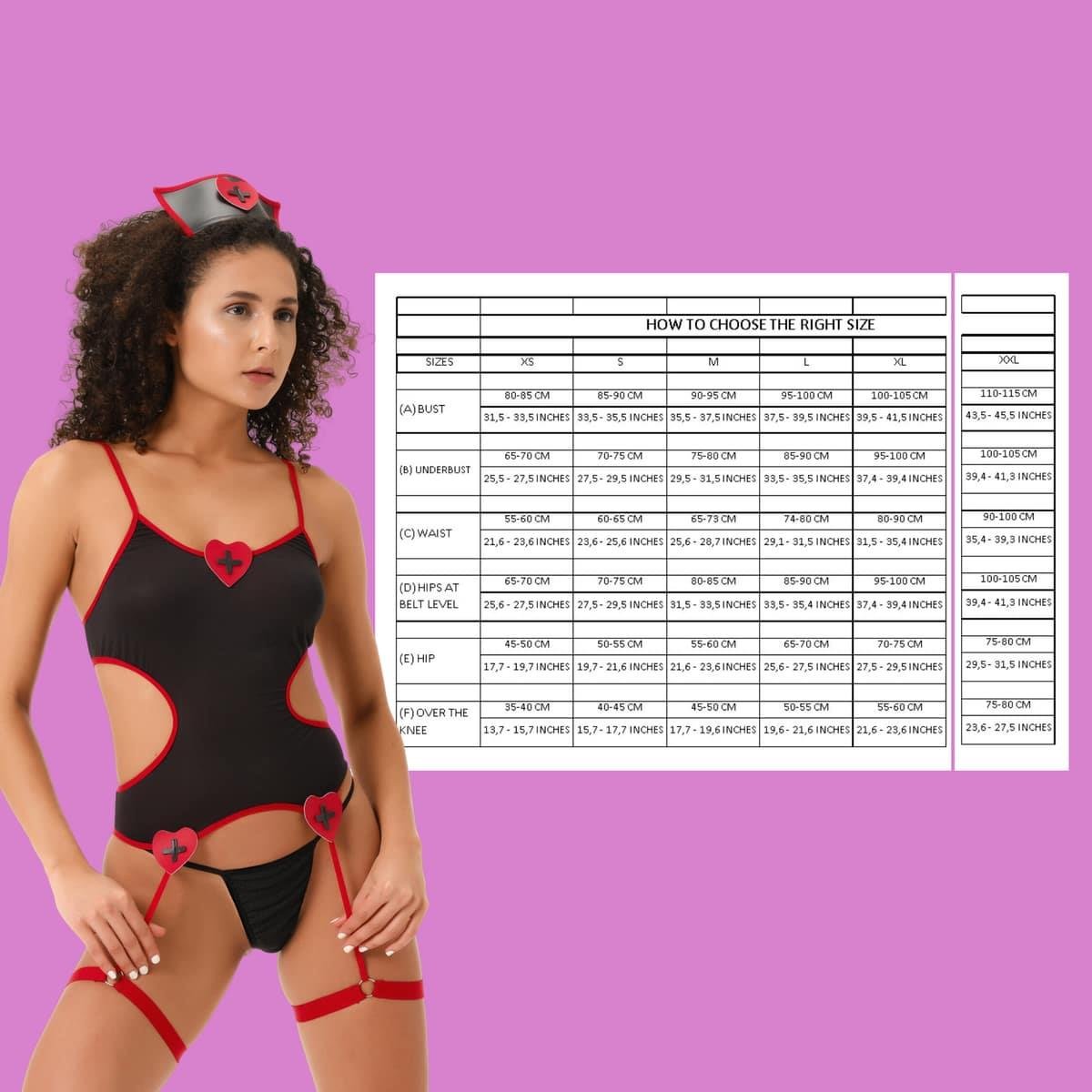 Siyah Alt Üst Fantezi Takım Sexi Kostüm 51230