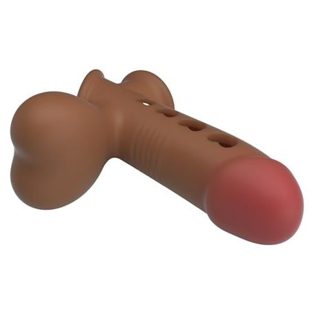Hava Yastıklı Premium Melez Rengi Silikon Penis Kılıfı - Tyronn
