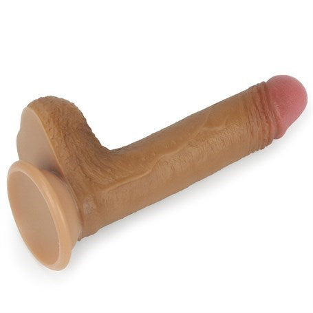18 cm Belden Bağlamalı Çift Katmanlı Realistik Melez Penis + Kemer + Kayganlaştırıcı Hediyeli