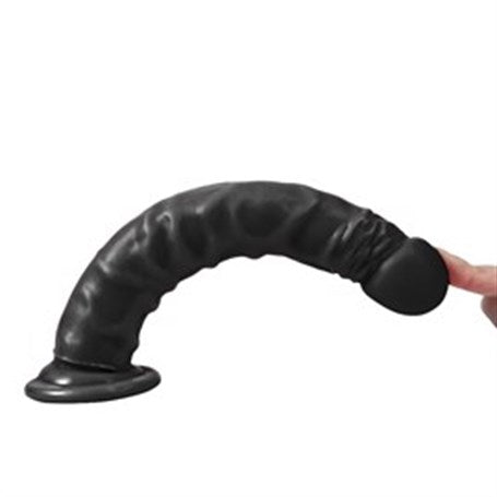 24 cm Belden Bağlamalı Realistik Testissiz Zenci Dildo Penis Set