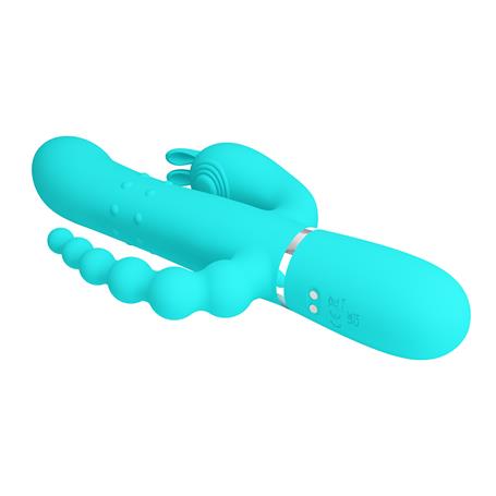 Manyetik Şarjlı Oynar Gövdeli Klitoral & Anal Uyarıcılı Teknolojik Vibratör Penis