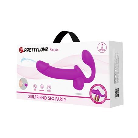 Su Fışkırtmalı Çift Taraflı G-Spot Strapon Penis - Kelpie