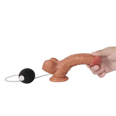 Su Fışkırtmalı Vantuzlu Ten Dokulu 18 cm Penis