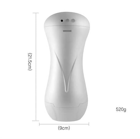 USB Şarjlı 10 Fonksiyonlu Sesli & Titreşimli Realistik Suni Vajina Mastürbatör