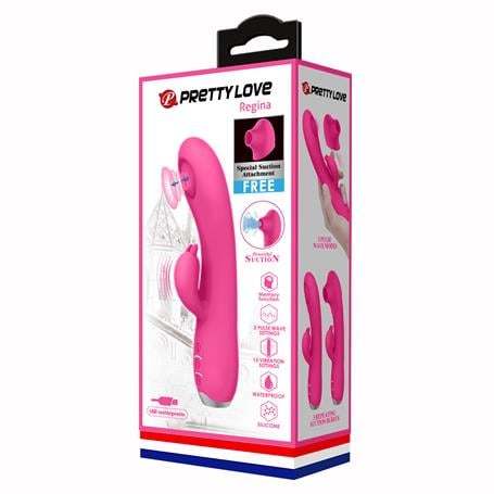 USB Şarjlı 3 Emme ve 12 Titreşim Fonksiyonlu 19,8 cm Teknolojik Vibratör- Regina