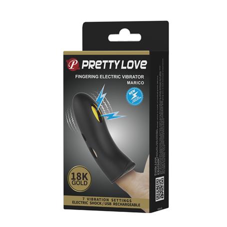 USB Şarjlı 7 Titreşim & Elektro Şoklu Klitoris Uyarıcılı Titreşimli Parmak Vibratörü